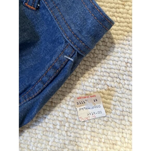 Montgomery Ward Jeans Size 16 Wide Leg Pockets Hong Kong 70s NWT VINTAGE NOS - Picture 7 of 8
